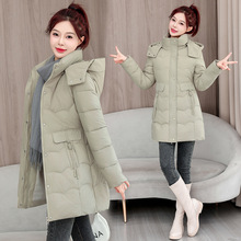 品牌外套棉服2025冬季新中长款羽绒棉衣韩版宽松显瘦棉袄大码时尚