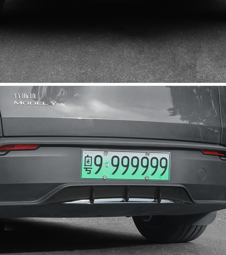 Suitable for Tesla Model Y 2025 New Rear Spoiler, New Model Y Rear Lip Surround, Rear Bumper Wind Blade Decoration