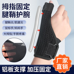 腕保護手首捻挫骨折腱鞘保護親指調節可能鋼条支持網糸通気保護手保護具ロット