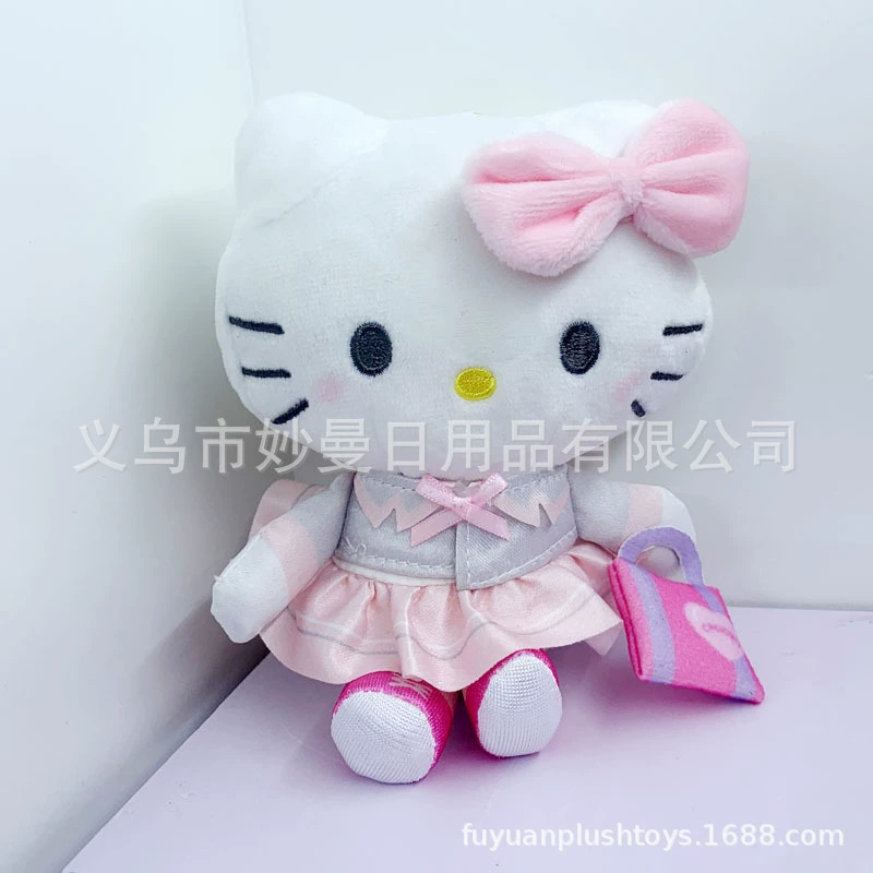 Plush pendant Hello Kitty keychain, 12 cm & 15 cm variants, assorted styles