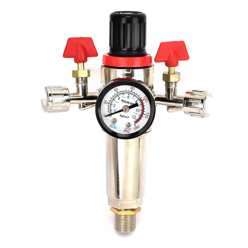 双缸空压机气泵配件油水分离过滤器总成调压减压阀出口跨境专供品