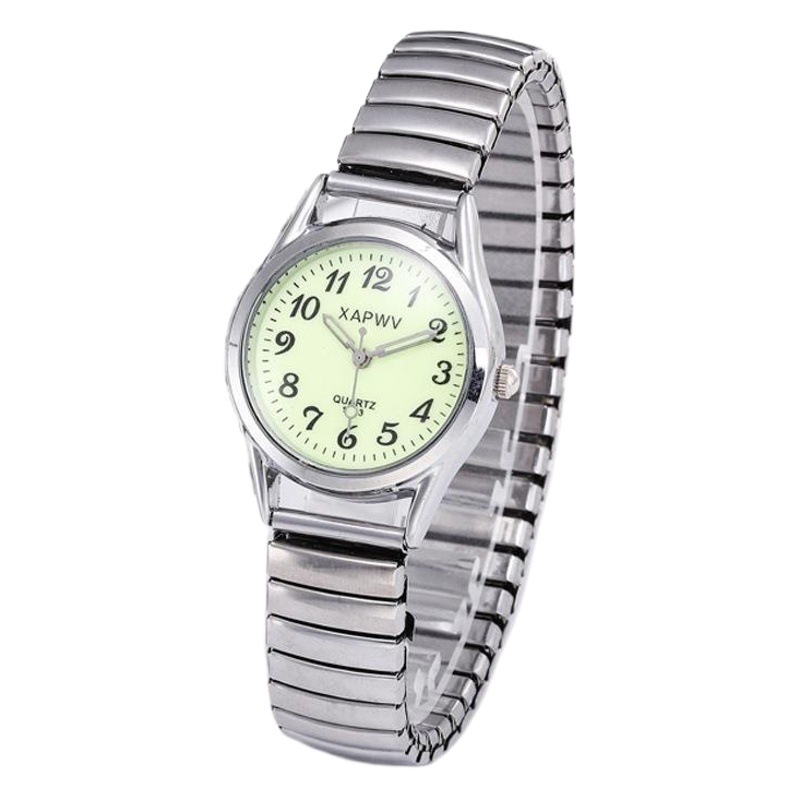 Suministro directo de fábrica xapwv casual digital luminoso reloj antiguo banda elástica pareja reloj mujer logo hombres