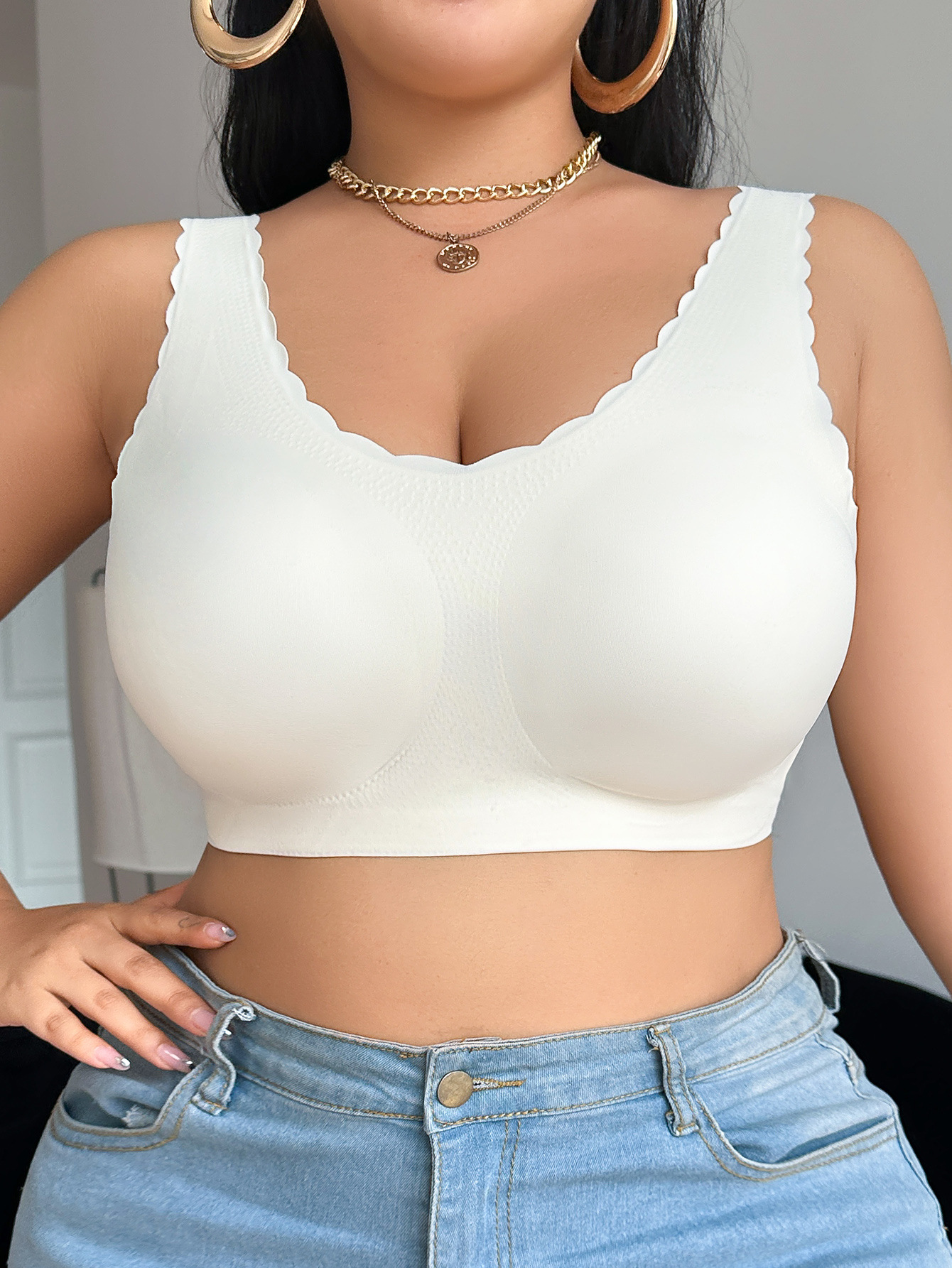 Plus Size Push-up Bra For Women Comfortable Support Underwear_voghion.com
