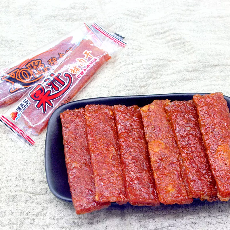 批发猪肉脯吃的小零食小吃休闲食品东西年货过年潮汕肉干独立批发