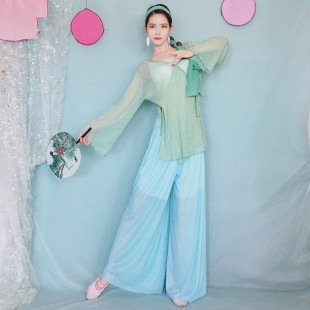 Baiya Qianhui Classical Dance 2025 New Elegant Tops Modern Style Classical Practice Clothes Dance Pants Performance Clothes