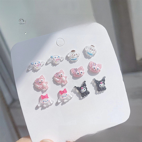 Japanese Harajuku style Sanrio 925 sterling silver Minnie Mouse ~ Earring ins girl soft girl cute mini earring 