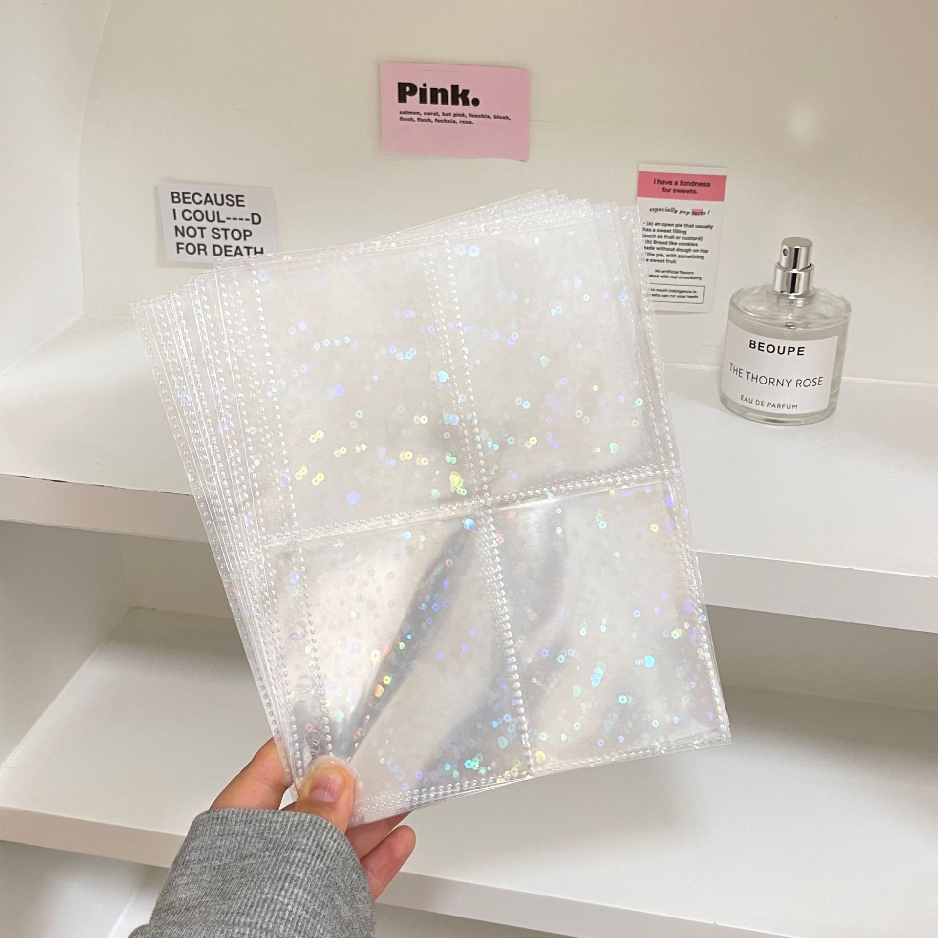 단면-작은 꽃 A5-4 격자 (10 장)