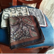 真丝羊绒异域风情双面异色  黑白70 丝绒多功晒丝巾 秋冬围巾22