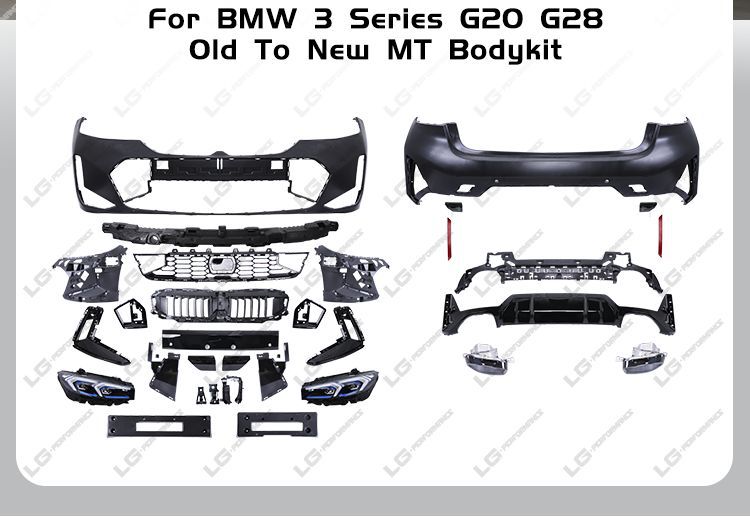 Suitable for Bmw 3 Series G20 Old Model to New G20Lcimt Sports Version Body Kit Car Bumper Surround
