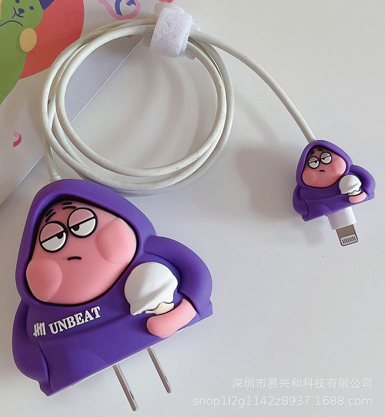 Aplicable Apple 18W / 20W cargador de cabeza de cubierta cargador de cubierta de cable de datos cubierta de 4 piezas al por mayor