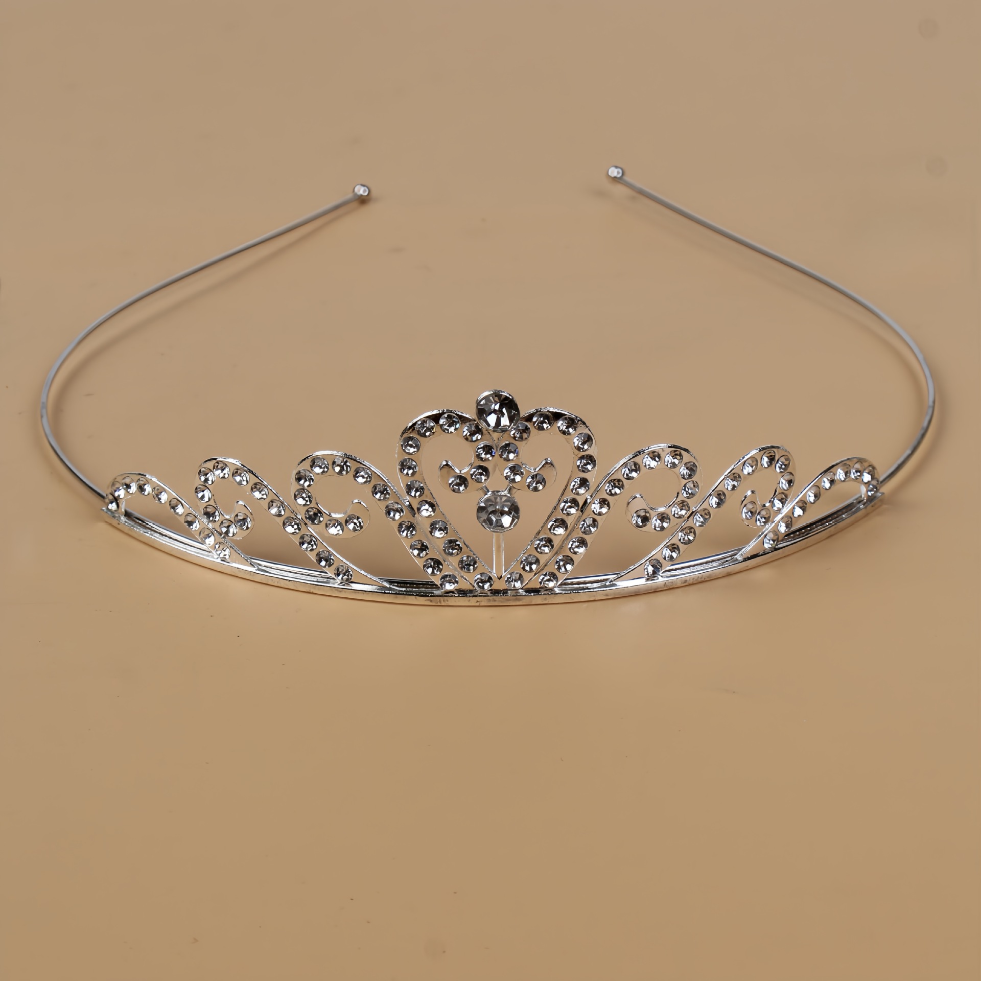 Princesa de cristal coreana corona de novia diamante de cristal anillo de cabello estudio de fotos accesorios para el cabello vestido de boda
