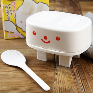 Tangzheng Little Rabbit Triangular Rice Ball Mold Smiley Simple Sushi Mold with Rice Spoon Japanese Cuisine Tools