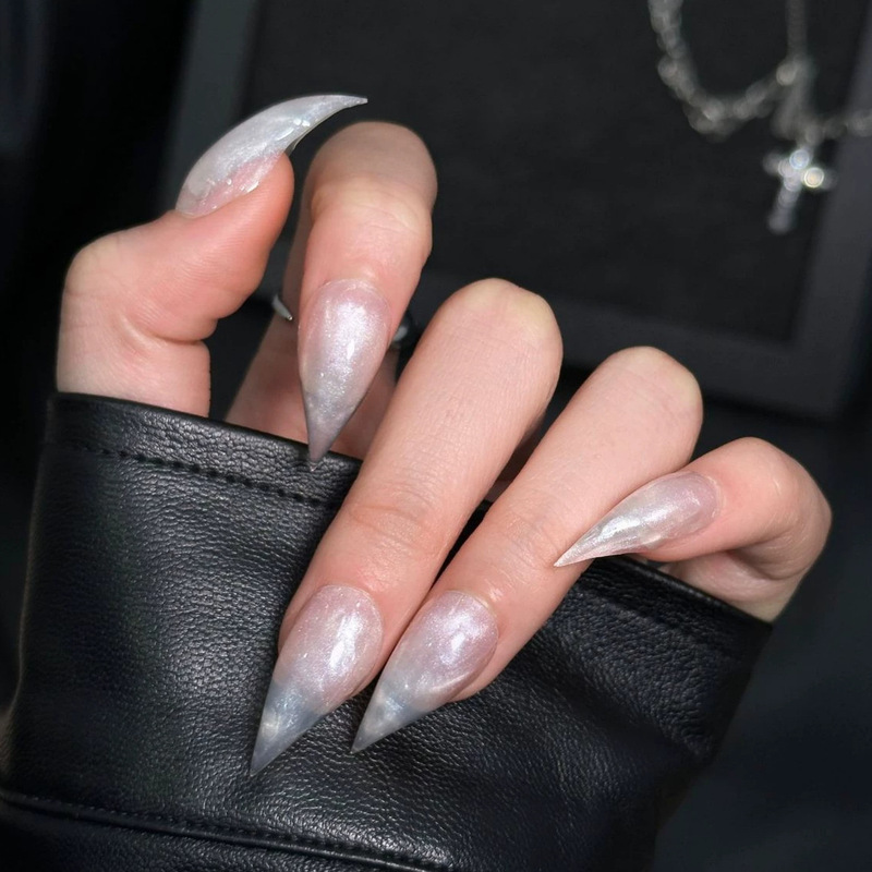 European and American Style Fake Nails, Pure Handmade Dragon Claw Nails, Cross-Border Pearlescent Nude Dragon Claw Nails, European and American Hot Girl Cross-Border Wearable Nails European and American Style Fake Nails, Pure Handmade Dragon Claw Nails, Cross-Border Pearlescent Nude Dragon Claw Nails, European and American Hot Girl Cross-Border Wearable Nails