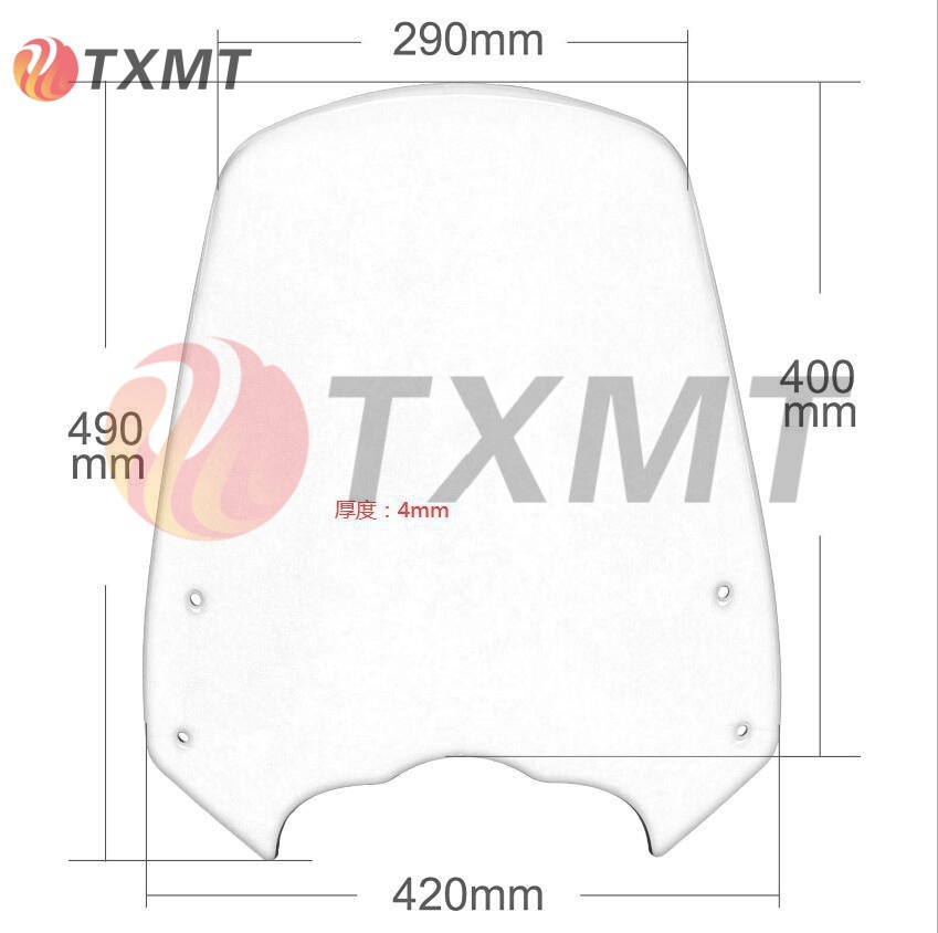Suitable for Kawasaki Vulcan S 650 Modified Car Heightening Front Windshield Windshield Windshield