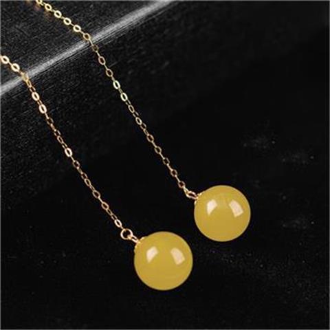 둥근구슬 밀랍 11mm 이어와이어