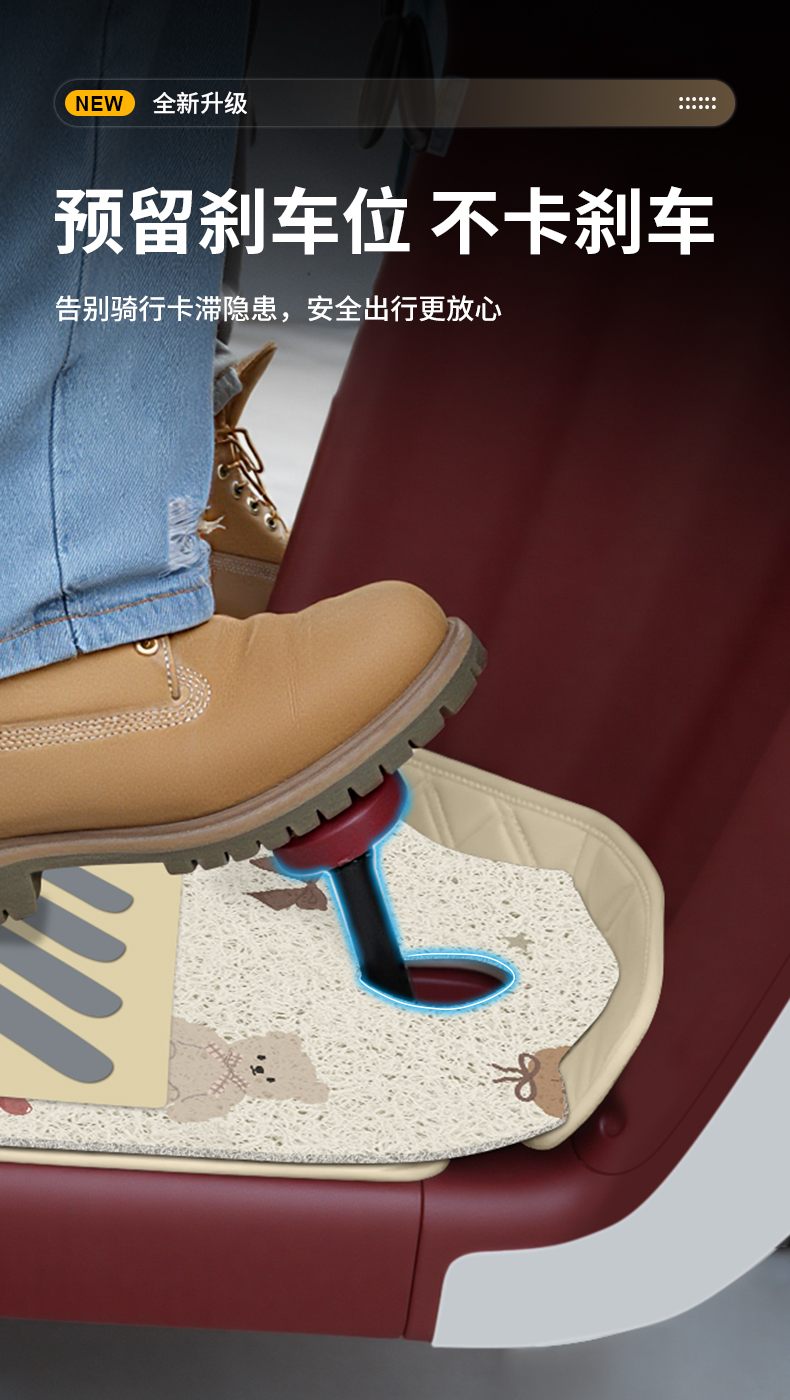 Suitable for Jinpeng Su7 Classic Version-B Electric Tricycle Foot Mat Jp800Dzk-16A Foot Mat Decorative Accessories