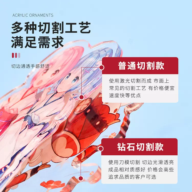 亚克力动漫立牌制作人形立牌制定亚克力明星卡通人物摆件挂饰吊牌