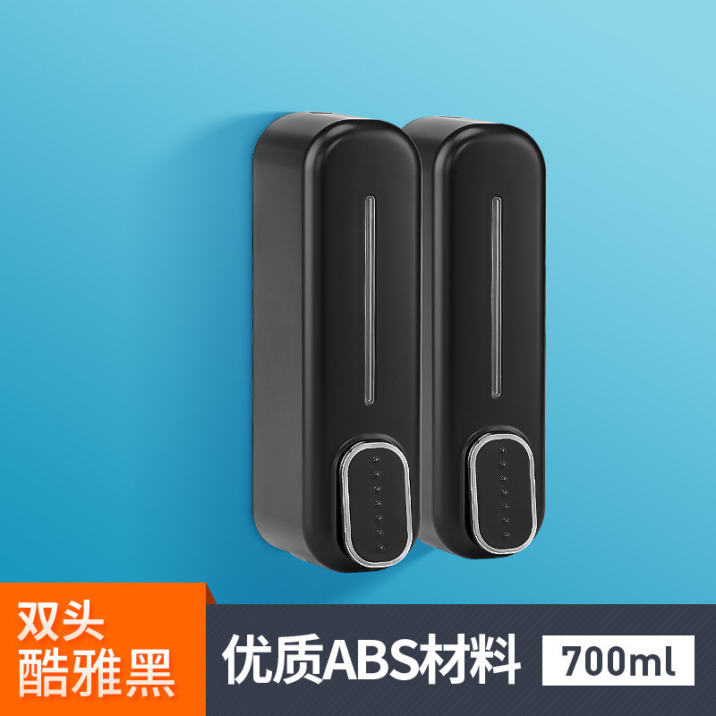 国境を越えてホテルのシャンプーを提供して、洗面器のシングルヘッドを手動で押して、壁掛け式のプラスチック石鹸ディスペンサーを作ります。|undefined