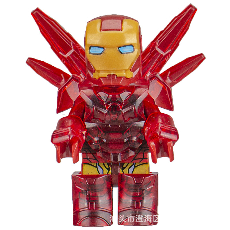 Cross-Border Da Crystal Doll Building Block Hero Assembly Toys Are Exclusively for Foreign Trade