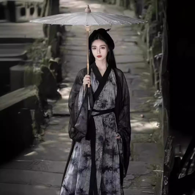 Hanfu women's new adult ancient costume martial arts fairy Hanfu Wei and Jin style super fairy cool feeling elegant performance costume