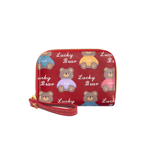  new cartoon bear organ card bag bank card credit card holder multi-card slot business card bag card bag