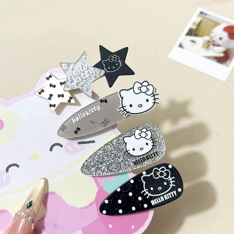 Acrylic Sweet Cool Style Cat Star Hairpin Japanese Simple Girly Style Duckbill Hair Clip Hair Accessory Wholesale Acrylic Sweet Cool Style Cat Star Hairpin Japanese Simple Girly Style Duckbill Hair Clip Hair Accessory Wholesale