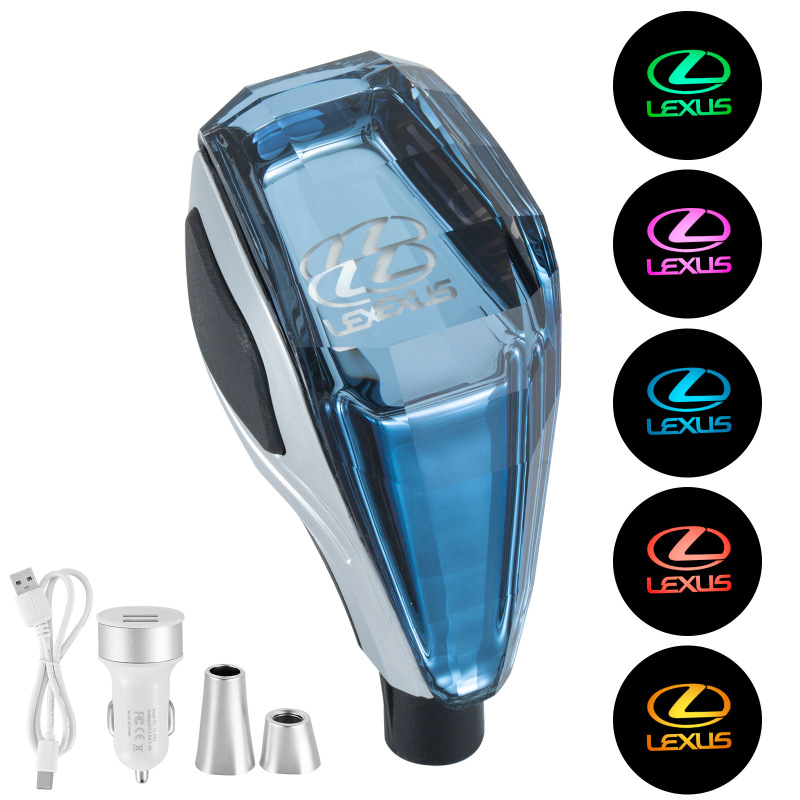 Accesorios de automóviles para Toyota Mazda Mitsubishi Crystal Gear Handle Head Head Lighting Gear Head image 7