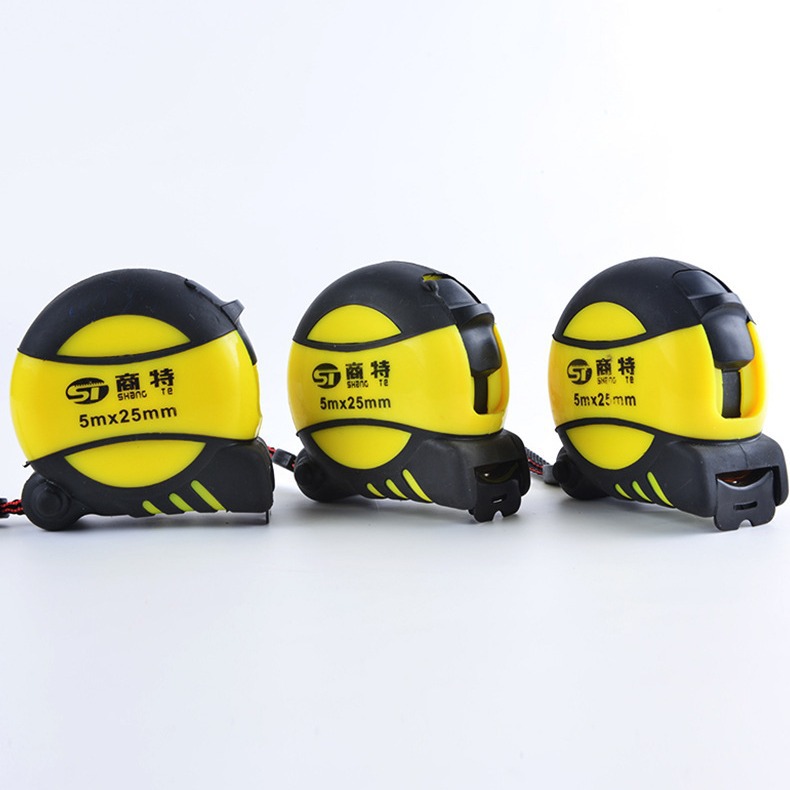 厂家批发包胶钢卷尺耐摔5米7.5米10米卷尺加厚磨砂盒尺米尺量具