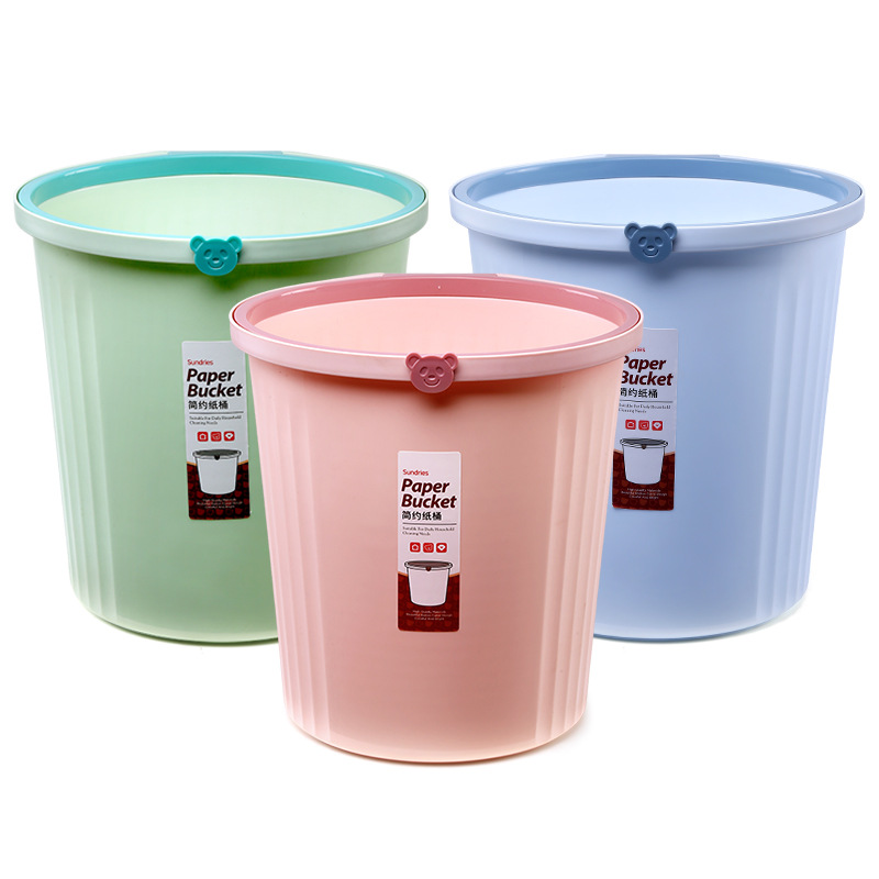 [Grand circular bin] nuevo tipo de in-wind plástico anillo de prensa bin de basura del baño bin de basura doméstica