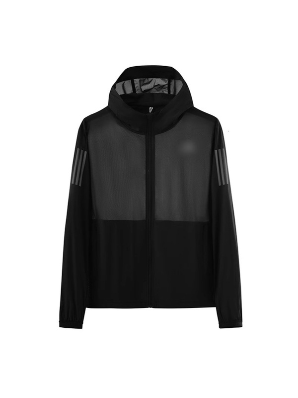 小さなロゴ夏のアイスシルク日焼け防止服カップル超薄型通気性抗 UV スキン服屋外日焼け防止服ジャケット|undefined