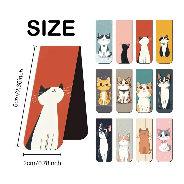 亚马逊热卖足球世界杯主题 动物可爱狗狗猫跨境磁性书签 动漫卡通