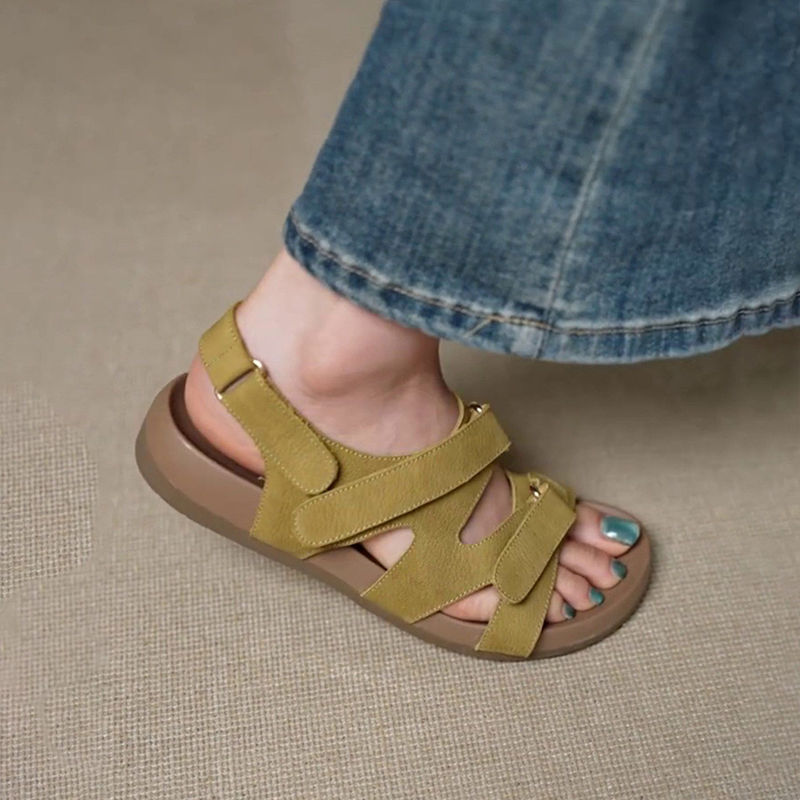 Retro Open-Toe Flat Birkenstock Sandals for Women, Summer 2026 New Style, Comfortable Soft-Soled Beach Casual Women's Sandals Retro Open-Toe Flat Birkenstock Sandals for Women, Summer 2026 New Style, Comfortable Soft-Soled Beach Casual Women's Sandals