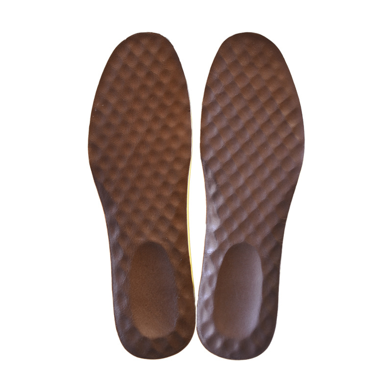 Plantilla de látex de piel de oveja para hombres, suela suave y transpirable, absorción de sudor y espesamiento de la plantilla de piel de oveja.