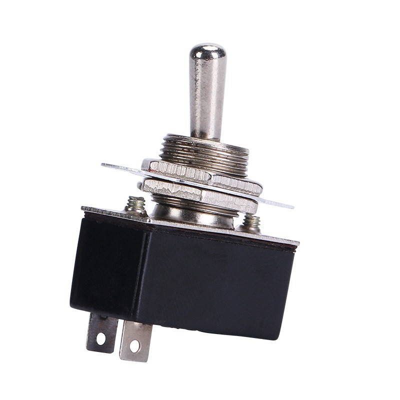 两脚单刀单掷摇臂开关中型钮子2A/4AKN3-1阻燃绝缘车载按钮常开