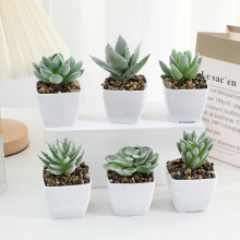 仿真迷你绿色多肉小套装批发 家居装饰玄关摆放 亚马逊热卖盆栽