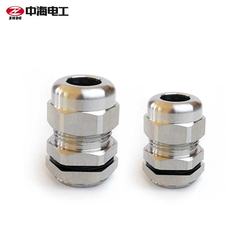 304不锈钢格兰头M32~M100公制金属电缆防水接头A型固定头填料IP68
