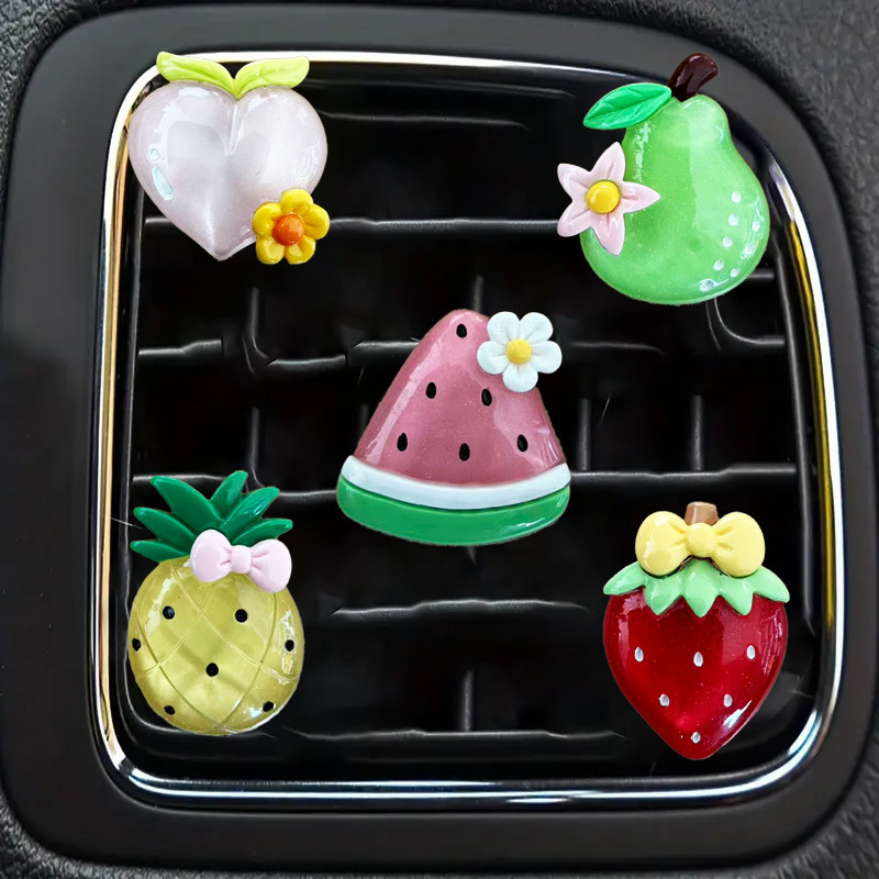 Fresh and Cute Fruit-Shaped Car Fragrance Diffuser, Strawberry Car Perfume, Car Aromatherapy, In-Car Fruit Decoration Fresh and Cute Fruit-Shaped Car Fragrance Diffuser, Strawberry Car Perfume, Car Aromatherapy, In-Car Fruit Decoration