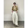 高腰裤型立体弯刀牛仔裤