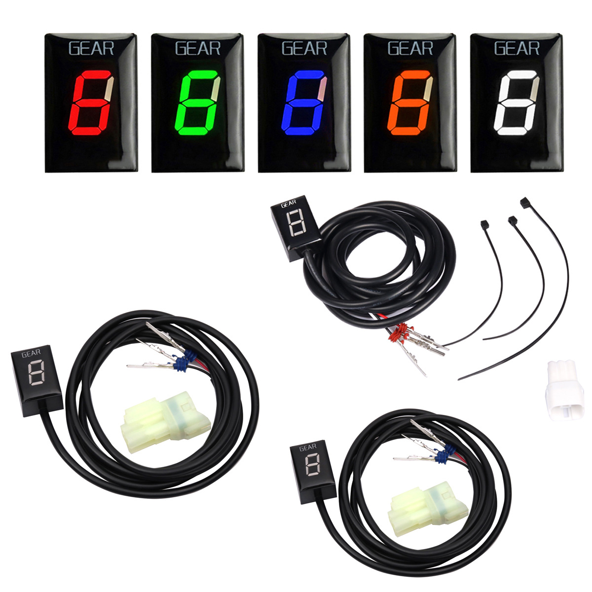 Direct Manufacturer Sale Motorcycle Instrument Cluster Gear Display LCD Gear Indicator Suitable for Suzuki, Honda, Kawasaki