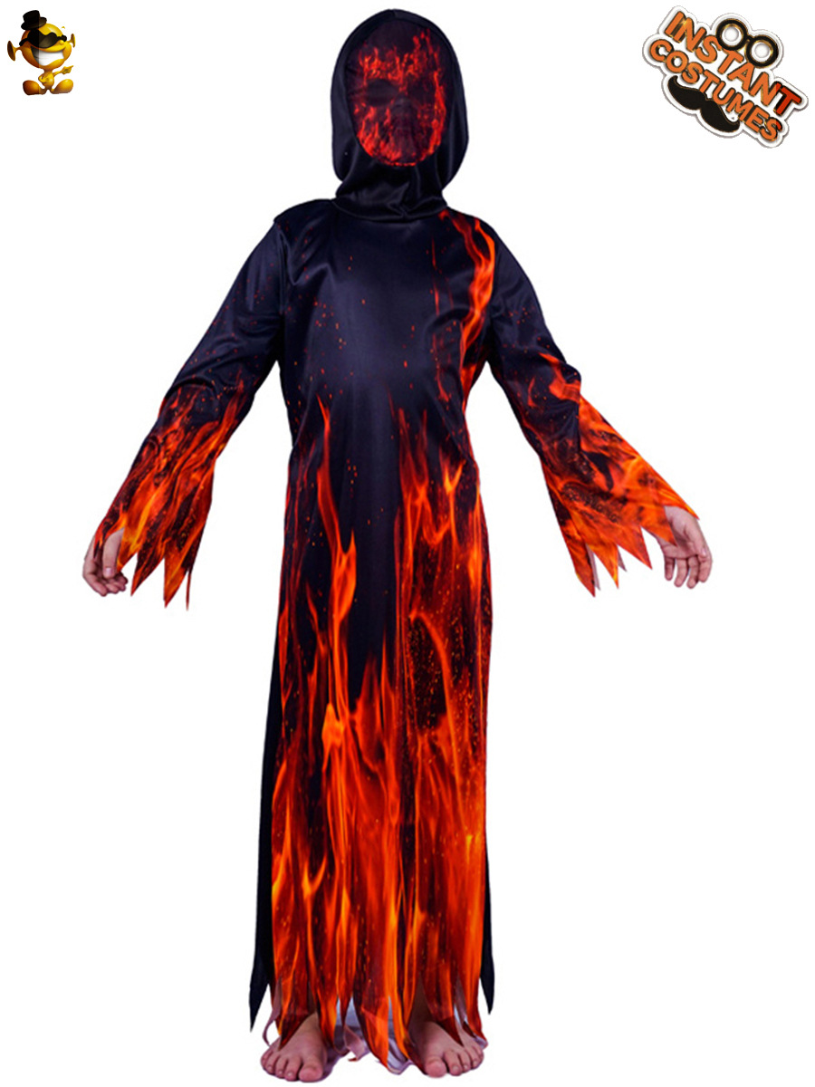 De Halloween DE LOS NIÑOS llama pequeño diablo traje Cosplay etapa del partido muerte rendimiento ropa