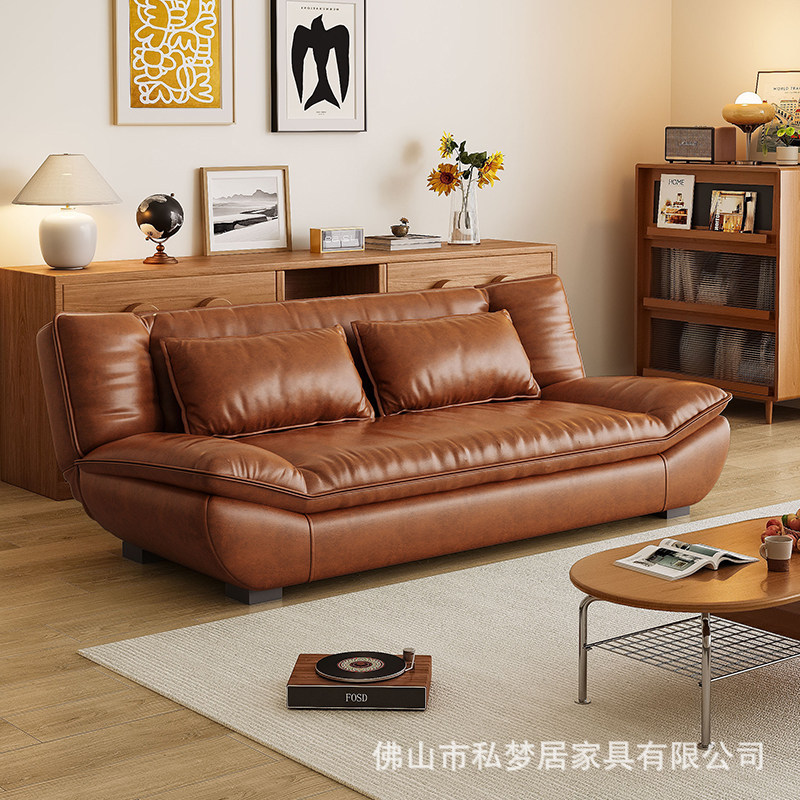 Sailboat Sofa Bed Foldable Dual-Use 2026 New Model for Small Apartments, Vintage Retro Single/Double Extendable Bed for Living Room