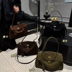 复古慵懒风真皮大容量腋下凯莉托特包包女2025秋冬新款单肩斜挎包