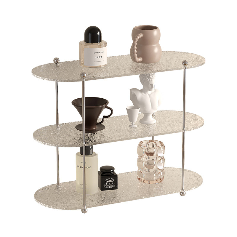 Estante de acrílico de estilo nórdico original, sala de estar para el hogar, decoración de varios pisos, estante de almacenamiento de escritorio decorativo, nuevo