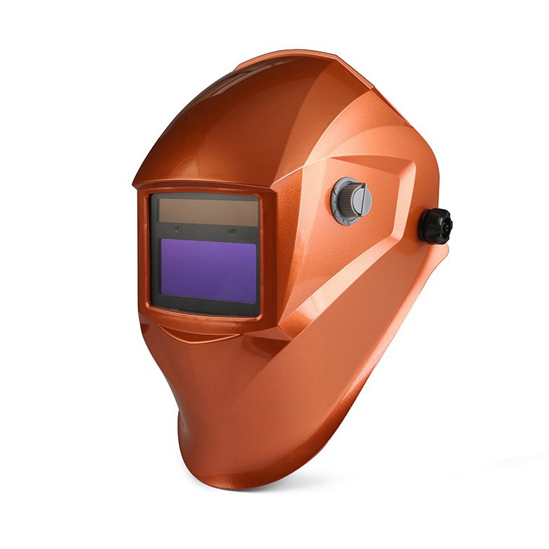 PC头戴式太阳能自动变光焊帽可更换电池焊工焊帽焊接防护