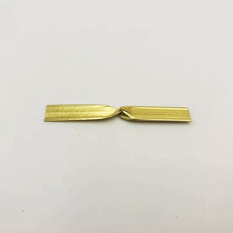 戈登工厂直销 6cm金色魔术棒双铁丝魔术棒塑料袋封口条蝴蝶结扭棒