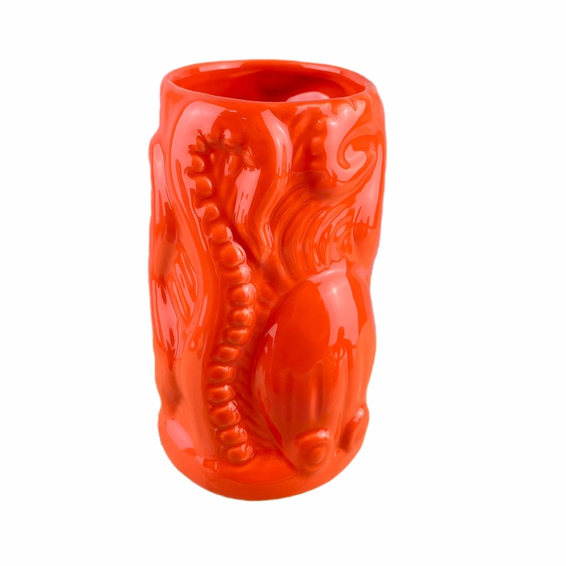 Cerámica pulpo tótem taza TIKI 3D pulpo monstruo taza Hawaiian TIKI taza