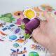 Manufacturer Customized Traceless Silicone Sticker Pu Glue Cartoon Tpr Environmentally Friendly Removable Stereo Jelly Sticker Refrigerator Sticker Washable