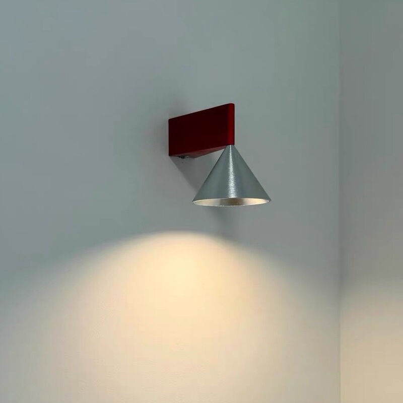 Bauhaus Italian-Style Minimalist Bedroom Bedside Apollo Geometric Wall Lamp Vintage Entryway Corridor High-End Corridor Light