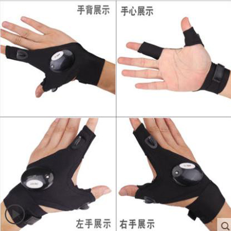 Guantes LED luminosos de pesca y exteriores dedo luz transpirable fabricante