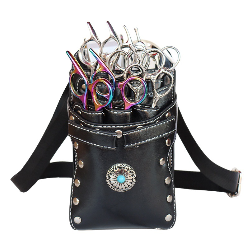 Venta directa de fábrica nueva moda peluquería bolsa de tijeras kit de peluquería peluquería estilista multifuncional riñonera diagonal